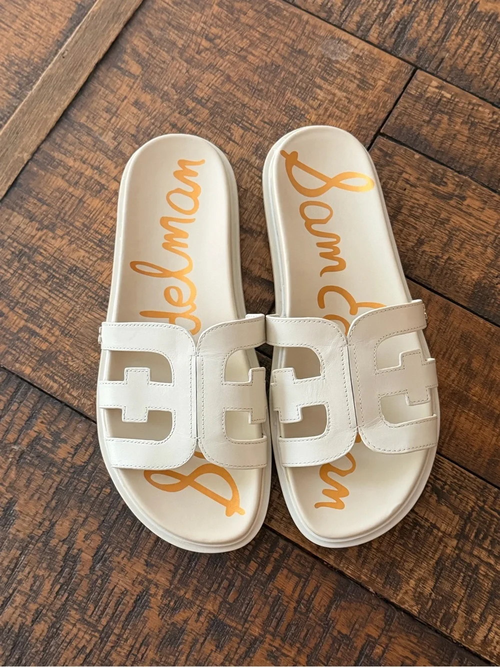 Sam Edelman Women’s Valeri Cream Slide Sandals